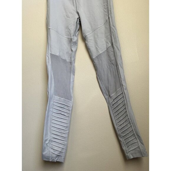Victoria’s Secret Sport Knockout Grey Tight Leggings Mesh Cutout Size Small - Picture 8 of 8